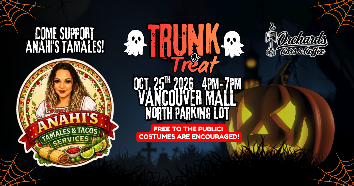 Anahi's Tamales Trunk or Treat event flyer